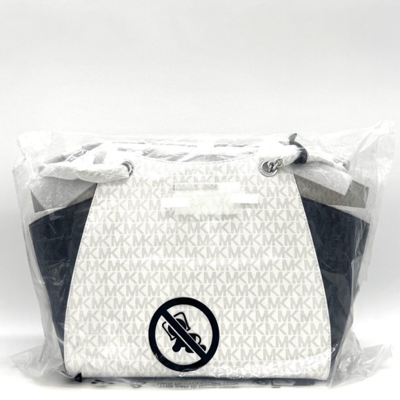 Michael Kors Jet Set Travel Chain Shoulder Bag & Trifold Wallet Matching Set - Picture 11 of 13